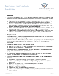 First Nations Health Authority Human Resources Policies and Procedures