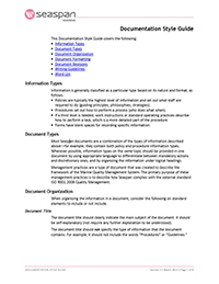 Seaspan Marine Documentation Style Guide