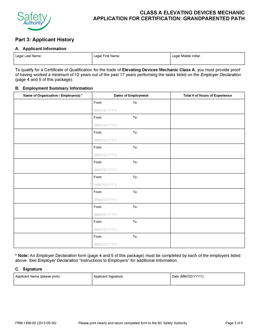 Fillable PDF Form page 3