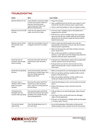 WerkMaster Operator's Manual